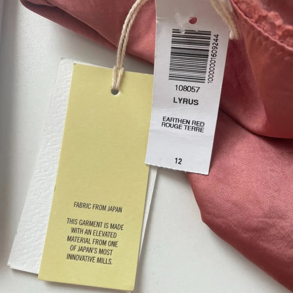 Aritzia  Wilfred Lyrus Satin Mini Skirt NWT Earthen Red Size 12 - Picture 10 of 11